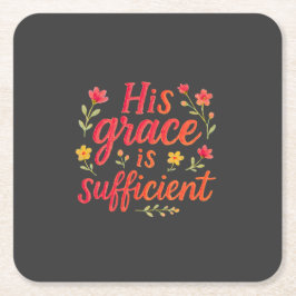 Porta-copo De Papel Quadrado Sua Graça é suficiente