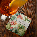 Porta-copo De Papel Quadrado Suculentes e Flores de Cactus<br><div class="desc">Porta copos de papel Succulent e Cactus Flowers - Apresentando nossa deliciosa porta copos de papel com flores de cacto, talhada para aqueles que adoram o fascínio ocidental. Este design, adorado com flores de cacto e suculentos envoltos em matizes macios e pastéis para estabelecer o humor perfeito. Com seu charme...</div>