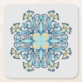 Porta-copo De Papel Quadrado Summer Aquamarine | porta copos de papel