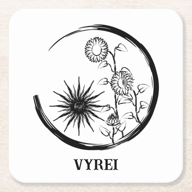 Porta-copo De Papel Quadrado Summer Crest (Frente)