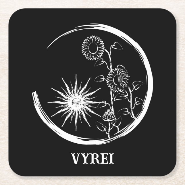 Porta-copo De Papel Quadrado Summer Crest (Frente)