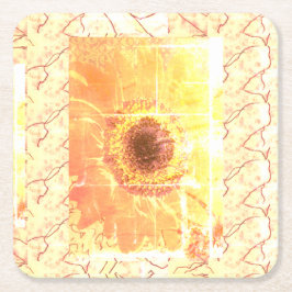 Porta-copo De Papel Quadrado Sunflower Vendredi