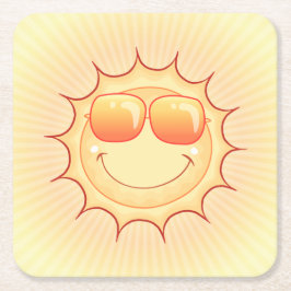 Porta-copo De Papel Quadrado Sunny Cartoon