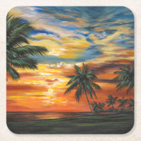 Sunset tropical impressionante