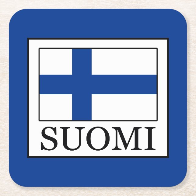 Porta-copo De Papel Quadrado Suomi (Frente)
