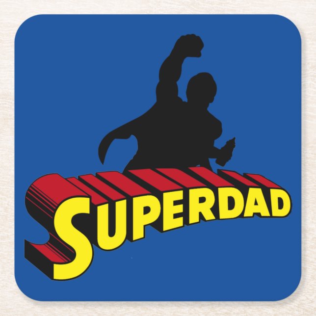 Porta-copo De Papel Quadrado Superdad (Frente)