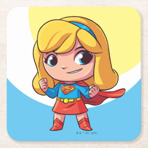 Porta-copo De Papel Quadrado Supergirl Stance Adorável