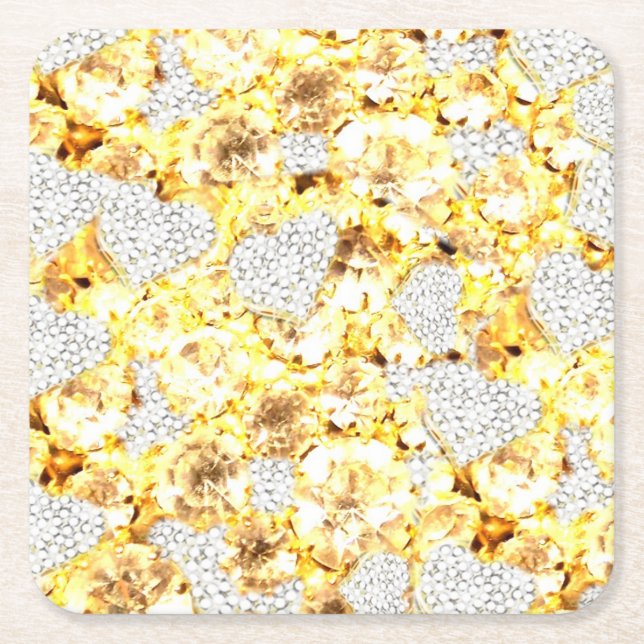 PORTA-COPO DE PAPEL QUADRADO SUPORTE BLING (Frente)