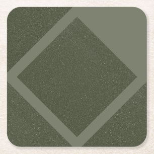 Porta-copo De Papel Quadrado Suporte de papel da Moldura Diamante Verde Musgo