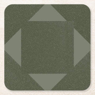 Porta-copo De Papel Quadrado Suporte de Papel de Moldura de Seta Moderna – Verd