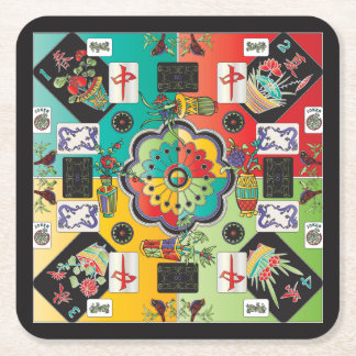 Porta-copo De Papel Quadrado Suportes de Azulejos de Mah Jongg
