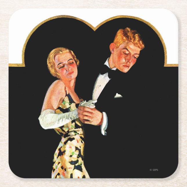 Porta-copo De Papel Quadrado Suspender Perdido (Frente)