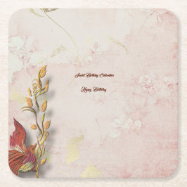 Porta-copo De Papel Quadrado Sussurros de Crimson