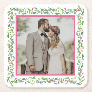 Porta-copo De Papel Quadrado Swag Evergreen do Grande Milênio   Foto