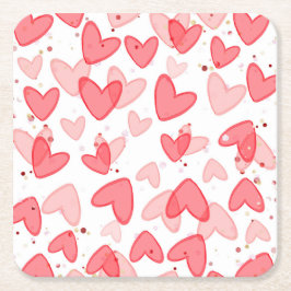 Porta-copo De Papel Quadrado Sweetheart Baby Shower Valentine