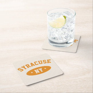Porta-copo De Papel Quadrado Syracuse, NY Coasters de Papel em Estilo Atlético