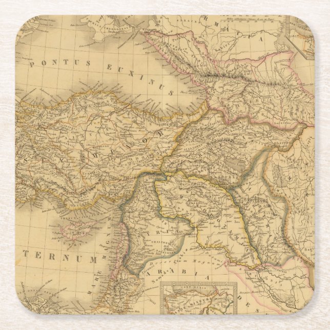 Porta-copo De Papel Quadrado Syria (Frente)