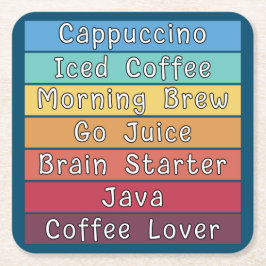 Porta-copo De Papel Quadrado Tampa do café