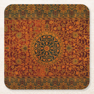Porta-copo De Papel Quadrado Tapete de Tapeçaria William Morris