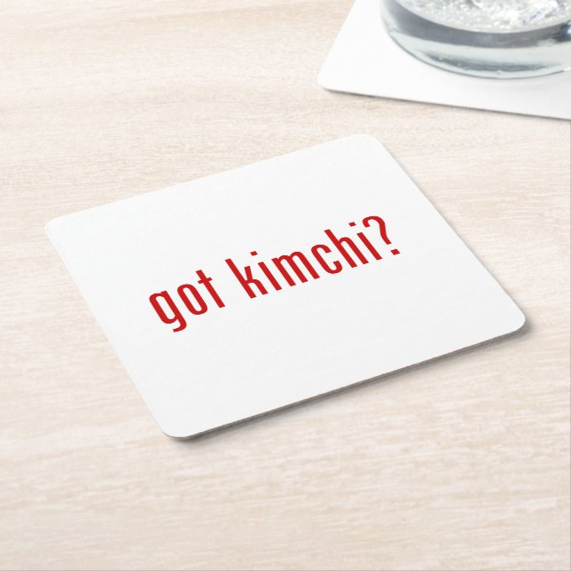 Porta-copo De Papel Quadrado tem kimchi? (Inclinado)