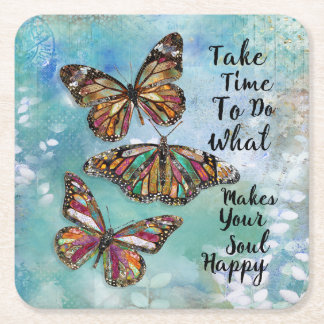 Porta-copo De Papel Quadrado Tempo