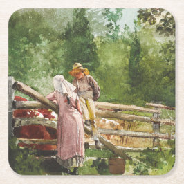 Porta-copo De Papel Quadrado Tempo de alimentação