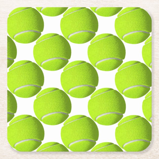 Porta-copo De Papel Quadrado Tênis Ball (Frente)