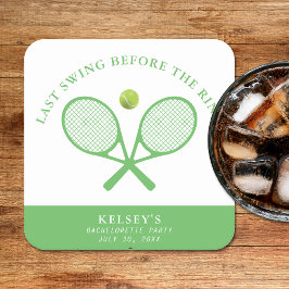 Porta-copo De Papel Quadrado Ténis Despedida de Solteira Último Balanço Antes d