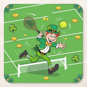 Porta-copo De Papel Quadrado Tenis temático para o Dia de São Patrício