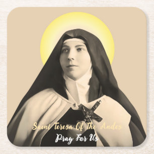Porta-copo De Papel Quadrado TERESA santo DOS ANDES