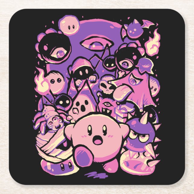 Porta-copo De Papel Quadrado Terra do Pesadelo (Frente)