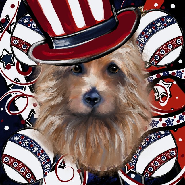 PORTA-COPO DE PAPEL QUADRADO TERRIER AUSTRALIANO (Criador carregado)