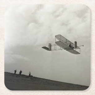 Porta-copo De Papel Quadrado Teste de Voo de Planador Aviação Irmãos Wright
