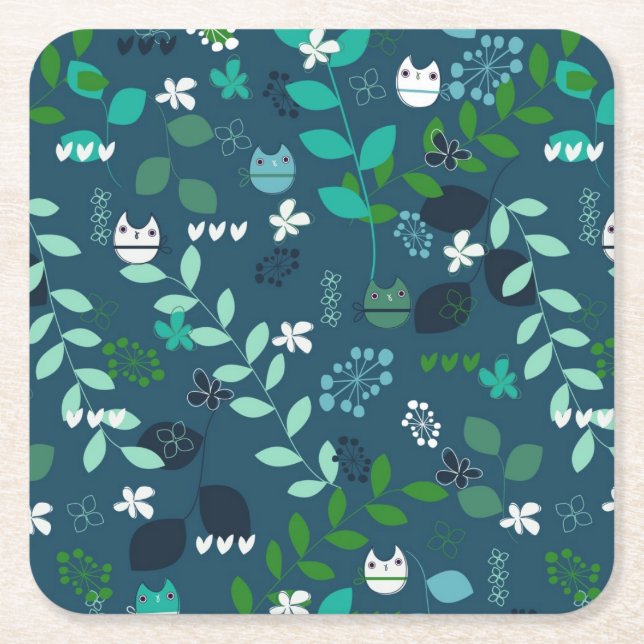 Porta-copo De Papel Quadrado teste padrão 2 (Frente)