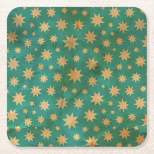 Porta-copo De Papel Quadrado Teste padrão de estrelas