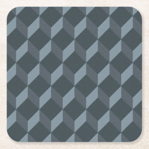 Porta-copo De Papel Quadrado Teste padrão geométrico abstrato do fundo