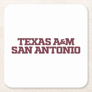 Porta-copo De Papel Quadrado Texas A&M San Antonio