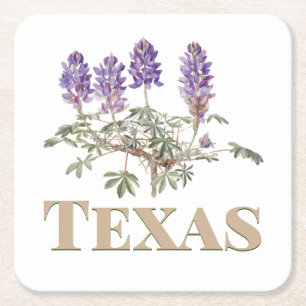 Porta-copo De Papel Quadrado Texas Bluebonnet 2