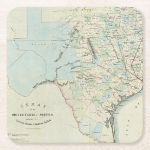 Porta-copo De Papel Quadrado Texas dos Estados Unidos da América
