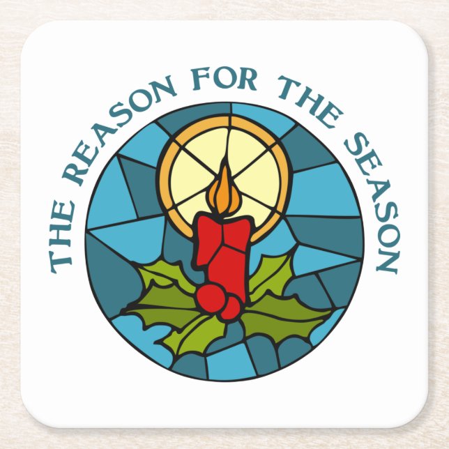 Porta-copo De Papel Quadrado The Reason for the Season 3 (Frente)