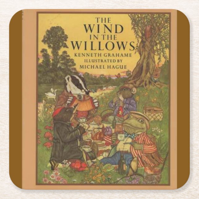 Porta-copo De Papel Quadrado The Wind in the Willows Custom Coaster (Frente)