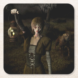 Porta-copo De Papel Quadrado Thin female carrying lamp