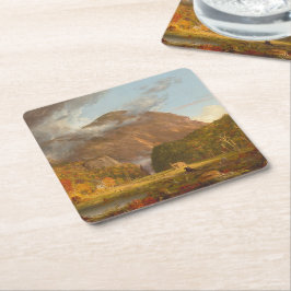 Porta-copo De Papel Quadrado Thomas Cole A View of Mountain Pass