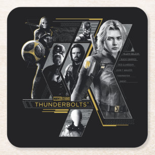 Porta-copo De Papel Quadrado Thunderbolts*   Gráfico do Grupo