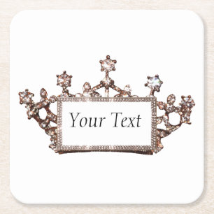 Porta-copo De Papel Quadrado “Tiara”