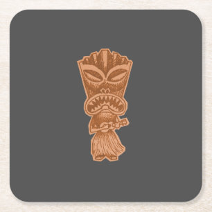 Porta-copo De Papel Quadrado Tiki