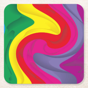 Porta-copo De Papel Quadrado Todos os tamanhos e Formas de Cor