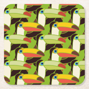 Porta-copo De Papel Quadrado Toques coloridos 2