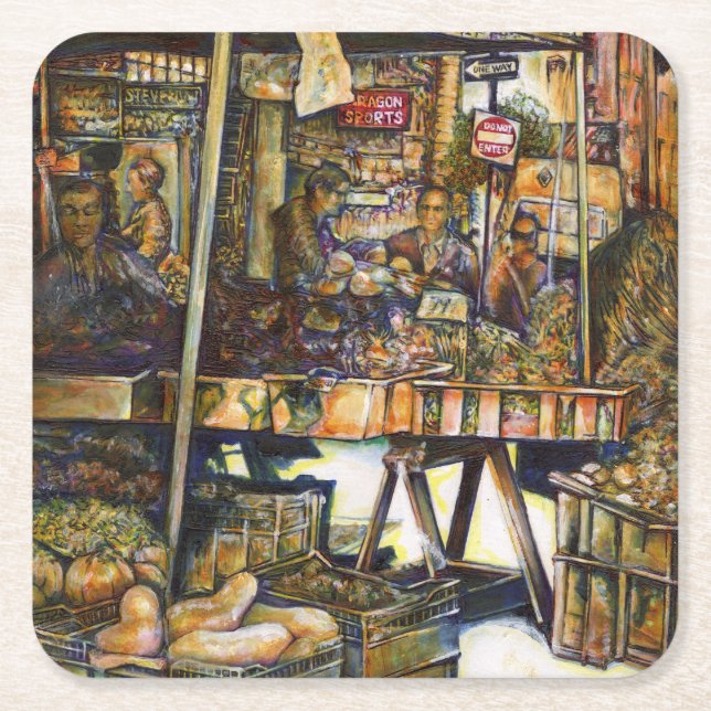 Porta-copo De Papel Quadrado Torna a criatividade mais brilhante (Frente)