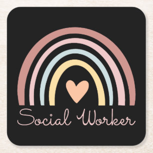 Porta-copo De Papel Quadrado Trabalhador Social II